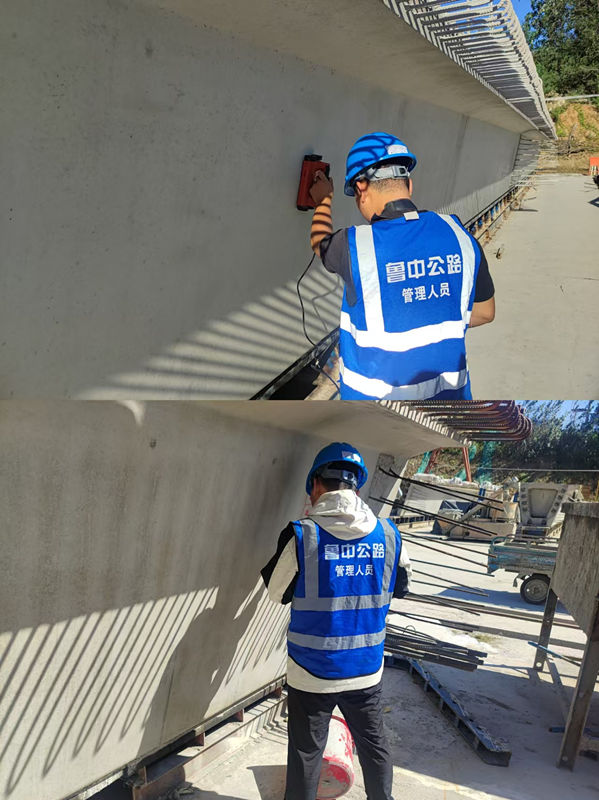 試驗檢測人員檢測成品梁6K-V6a_副本 試驗檢測人員檢測成品梁6K-V6a_副本