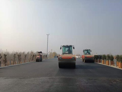 青蘭高速二標段主線順利貫通