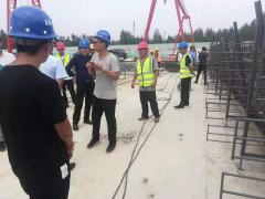 青蘭項(xiàng)目部總監(jiān)辦、駐地辦對(duì)我部試驗(yàn)梁工作進(jìn)行現(xiàn)場檢測