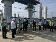 濟南大東環(huán)項目組織觀摩團蒞臨新寧高速項目部參觀學習